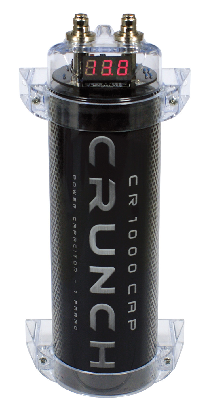 Crunch CR1000 Cap Powercap 1Farad Kondensator Verstärker Endstufe 